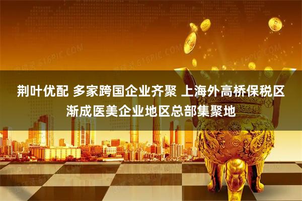 荆叶优配 多家跨国企业齐聚 上海外高桥保税区渐成医美企业地区总部集聚地