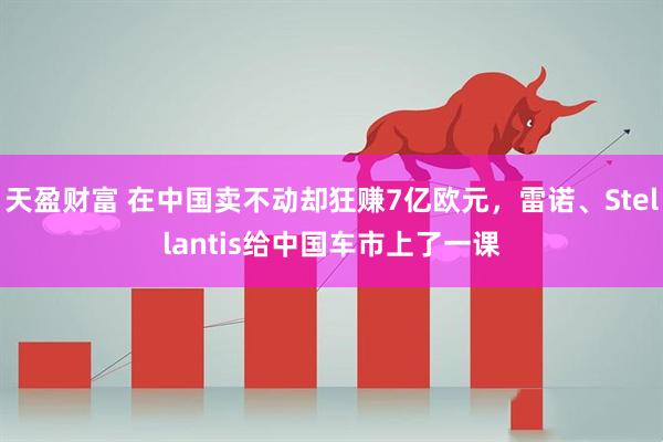 天盈财富 在中国卖不动却狂赚7亿欧元，雷诺、Stellantis给中国车市上了一课
